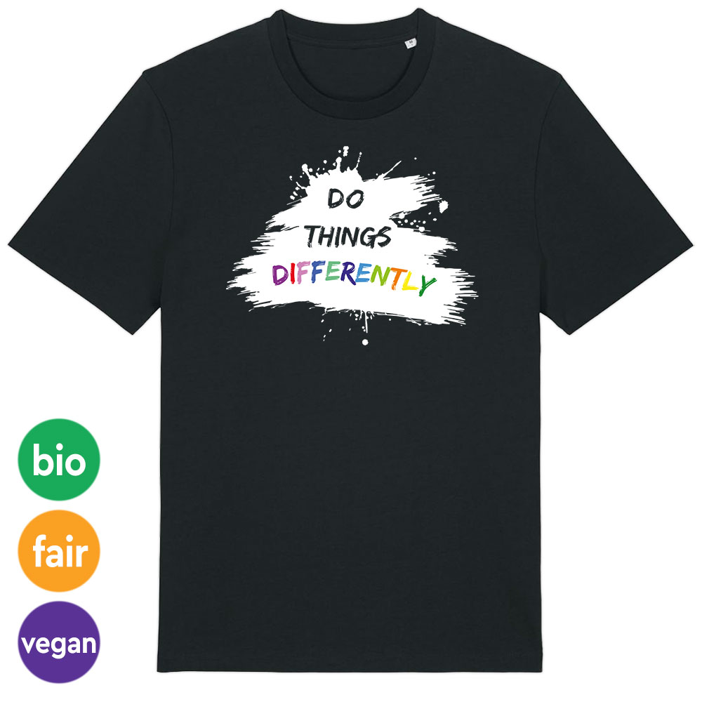T-Shirt »Do things differently« XXL schwarz