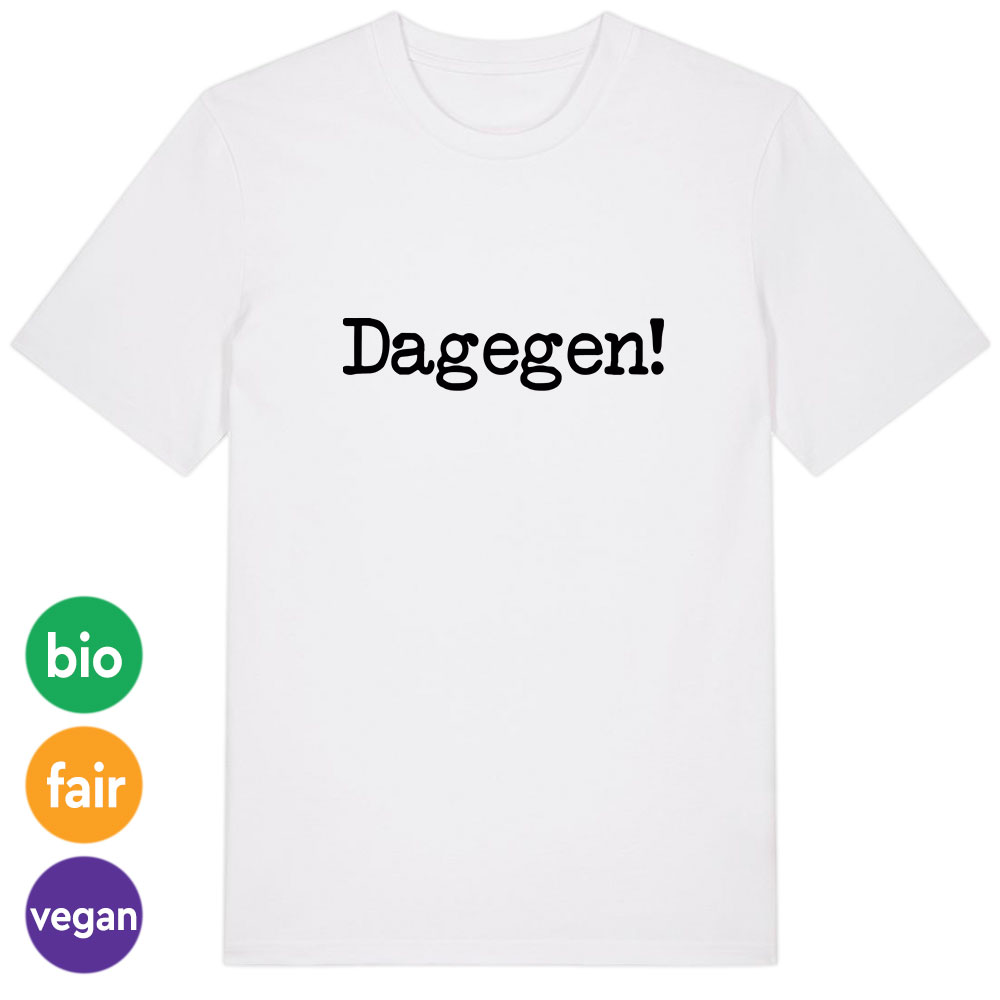 T-Shirt »Dagegen!« XL weiß