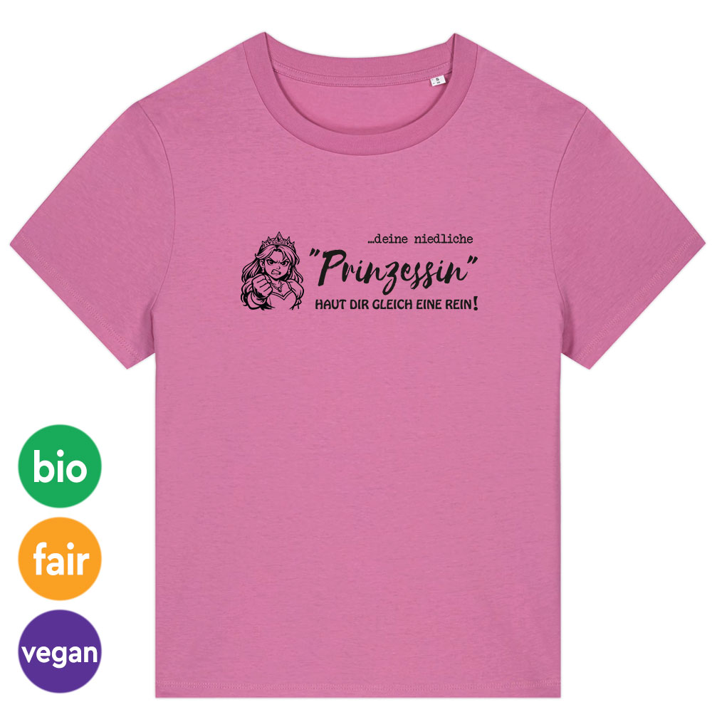 Damen-Shirt »Niedliche Prinzessin« XS pink