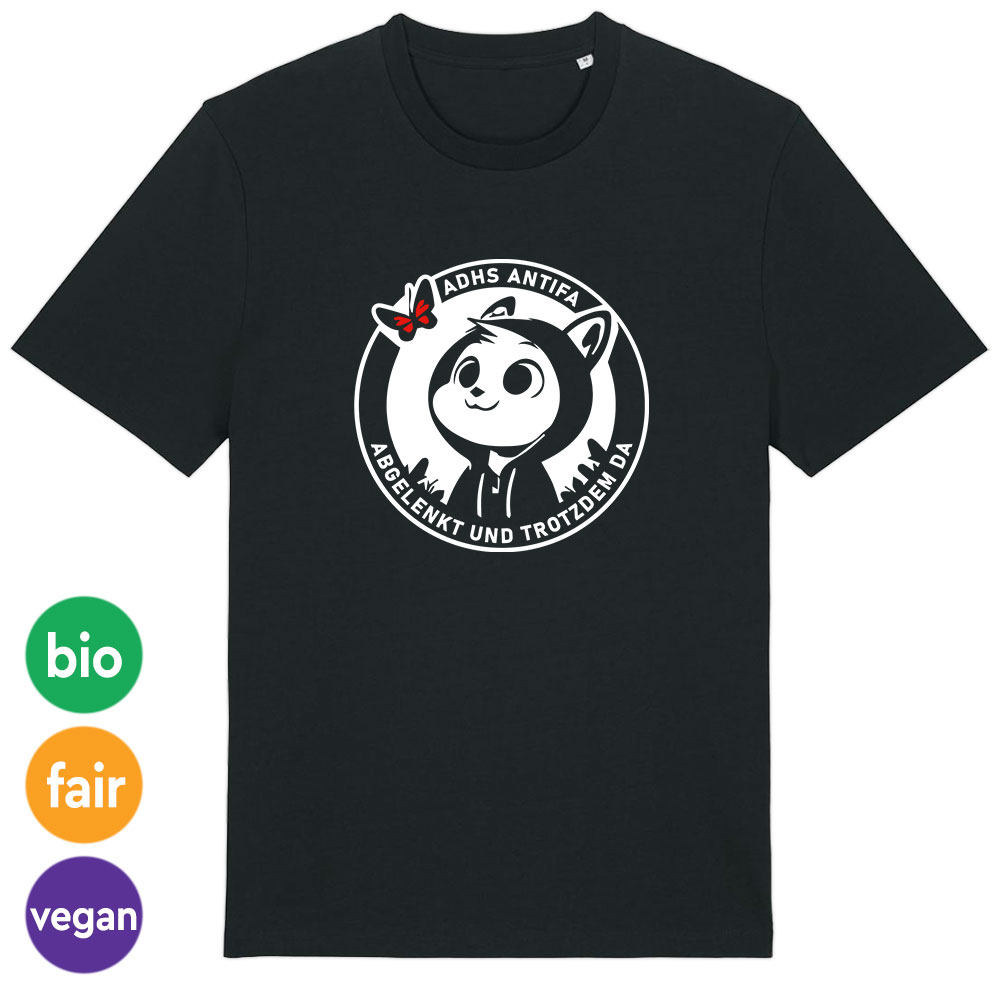 T-Shirt »ADHS Antifa« XL schwarz