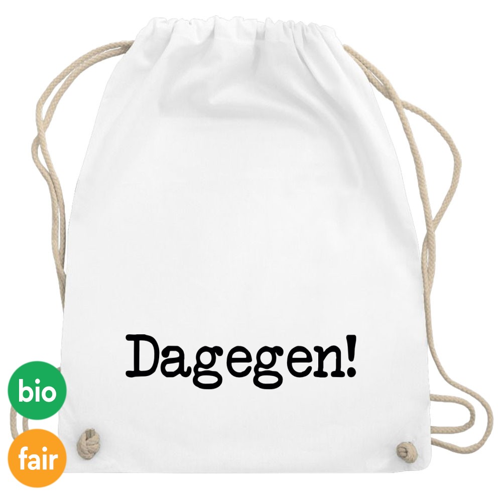 Turnbeutel / Stoff-Rucksack »Dagegen«