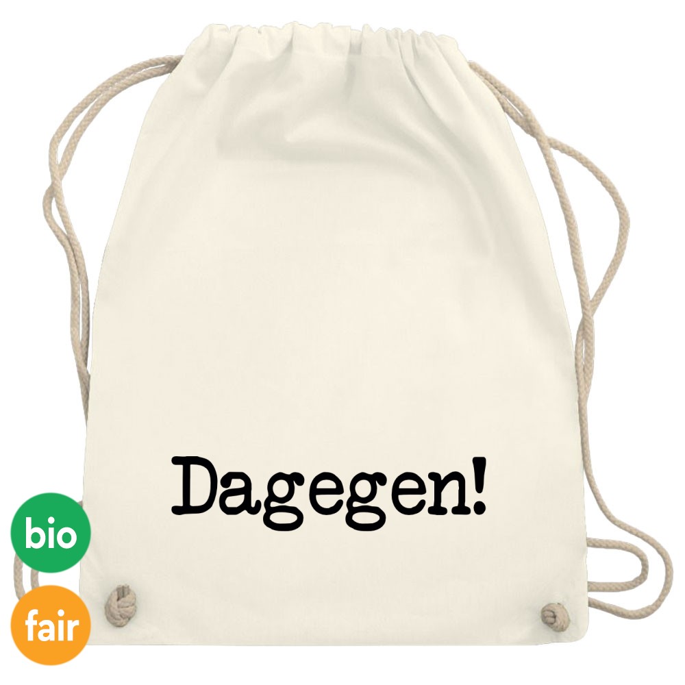 Turnbeutel / Stoff-Rucksack »Dagegen«