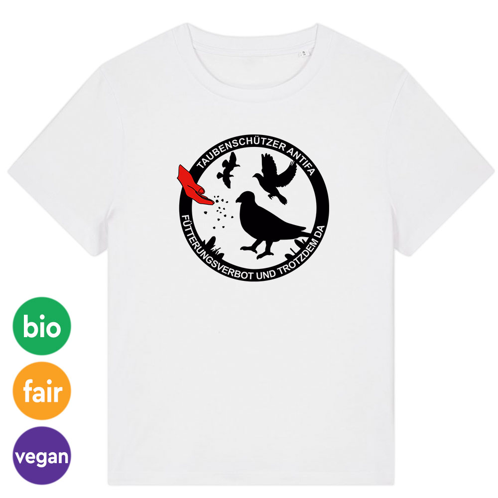 Ladies-Shirt »Taubenschützer Antifa«