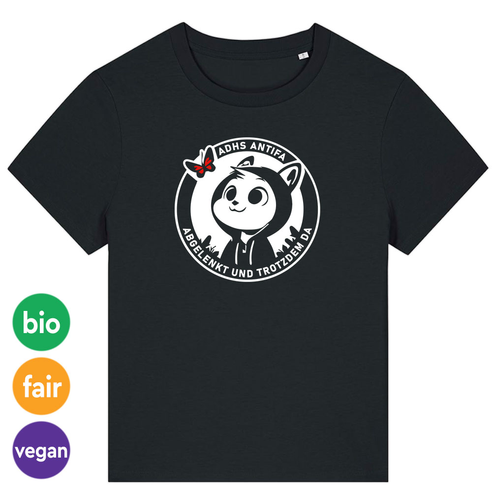 Damen-Shirt »ADHS Antifa« XL schwarz