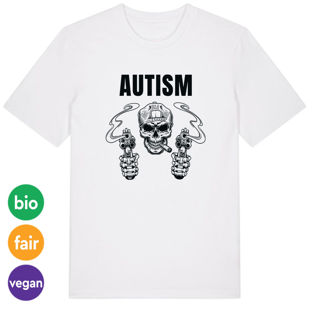 T-Shirt »Autism« 4XL weiß