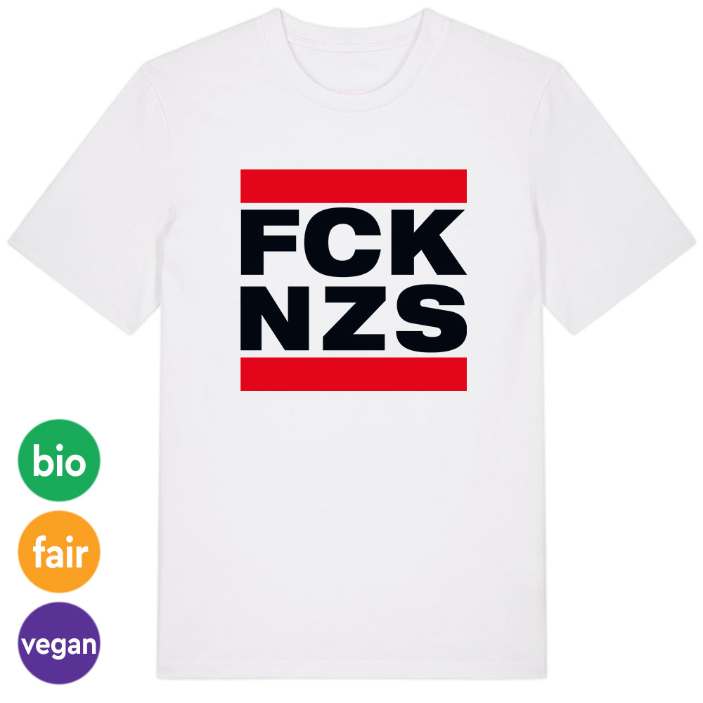T-Shirt »FCK NZS« 3XL weiß